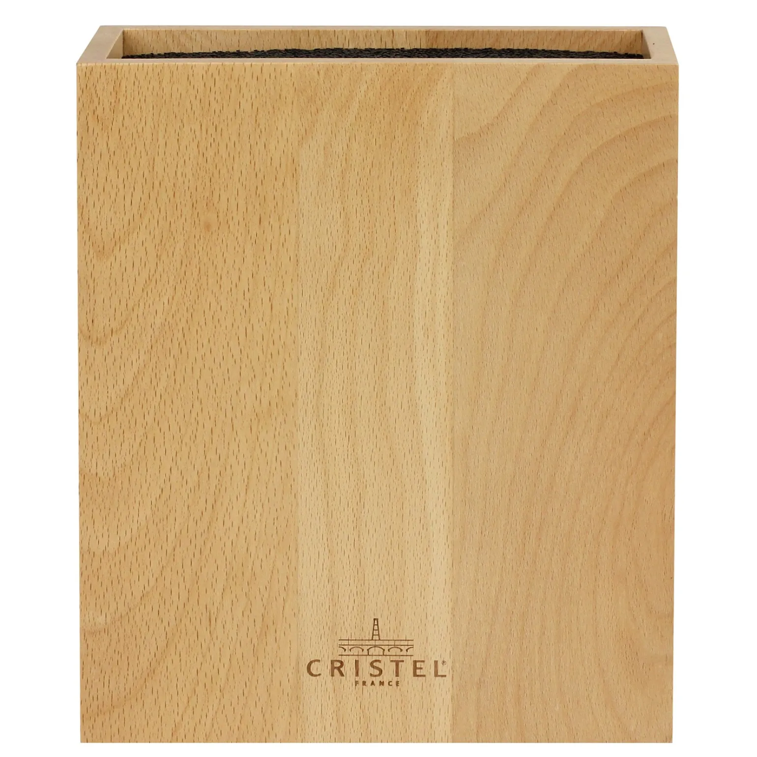 CRISTEL Bloc à couteaux rectangulaire en bois de hêtre Hot