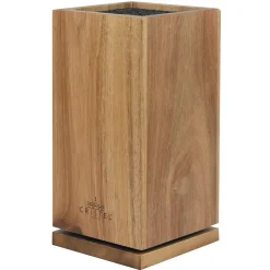 CRISTEL Bloc à couteaux rotatif en bois d'acacia Outlet
