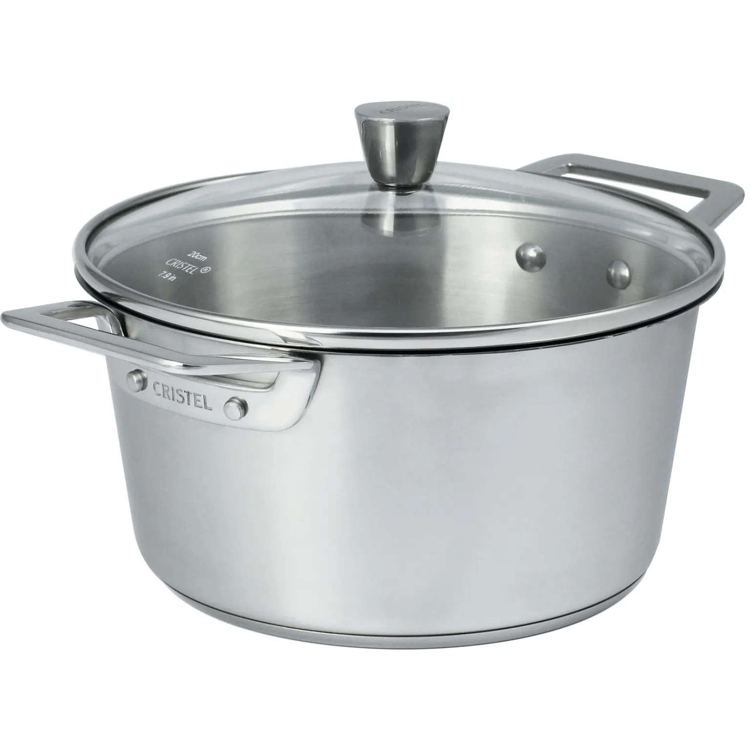CRISTEL Faitout inox brossé avec couvercle Outlet