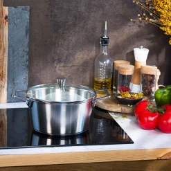 CRISTEL Faitout inox brossé avec couvercle Outlet