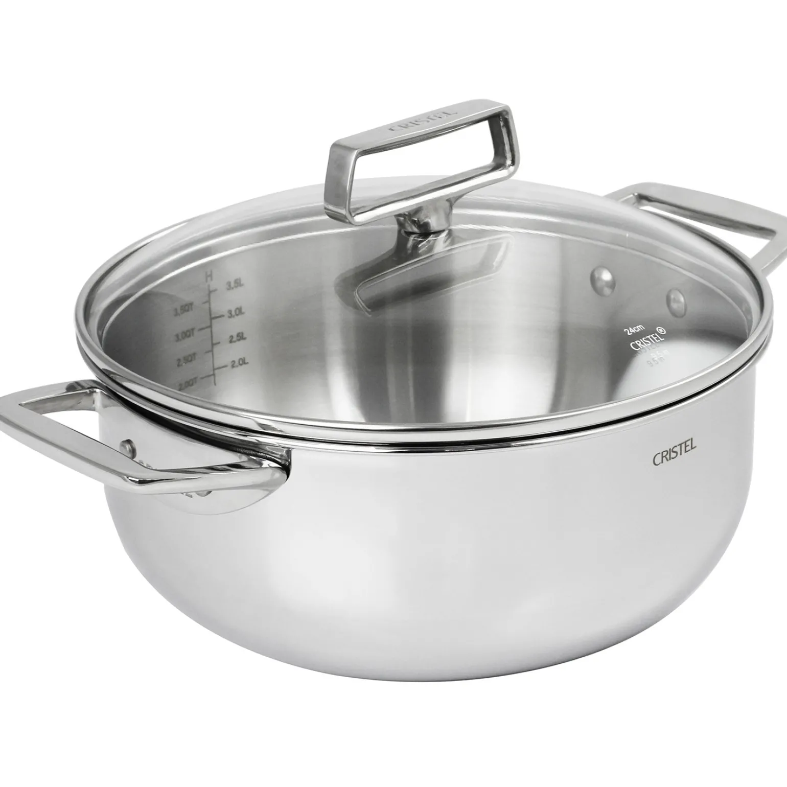 CRISTEL Faitout inox et couvercle en verre Best Sale