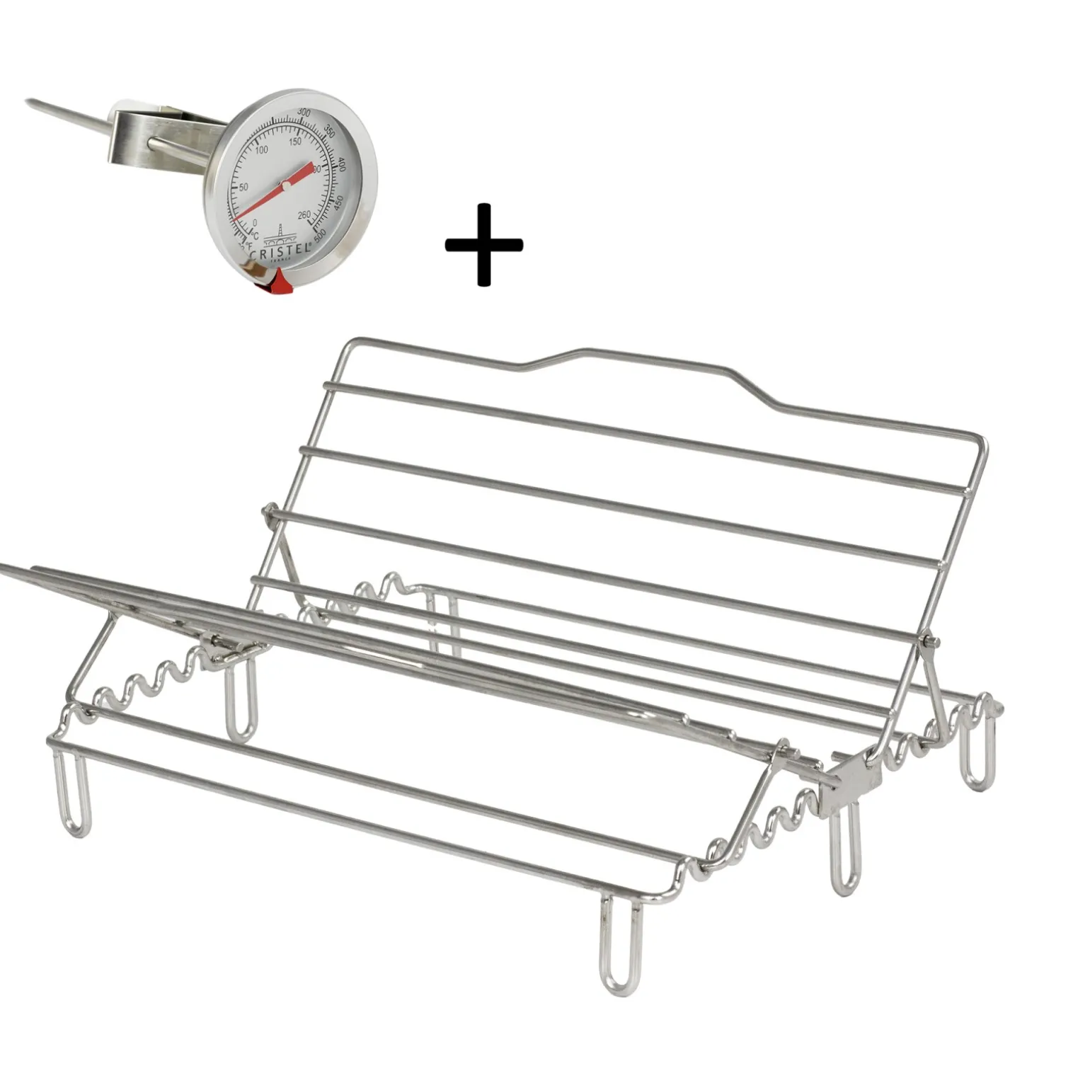 CRISTEL Pack grille berceau + thermomètre de cuisson pour plat à four Cheap