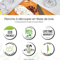 CRISTEL Planche à découper en cellulose compressée Shop