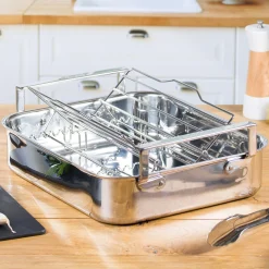 CRISTEL Plat à four inox 35 cm - avec accessoires Fashion