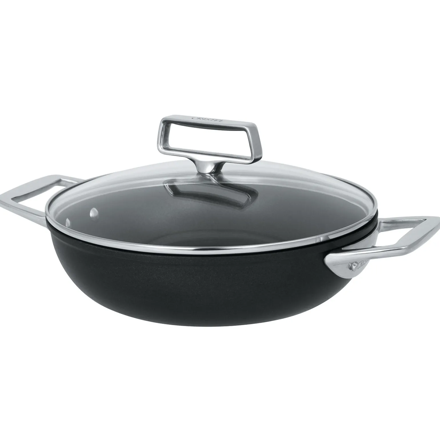 CRISTEL Sauteuse aluminium à anses fixes avec couvercle Best