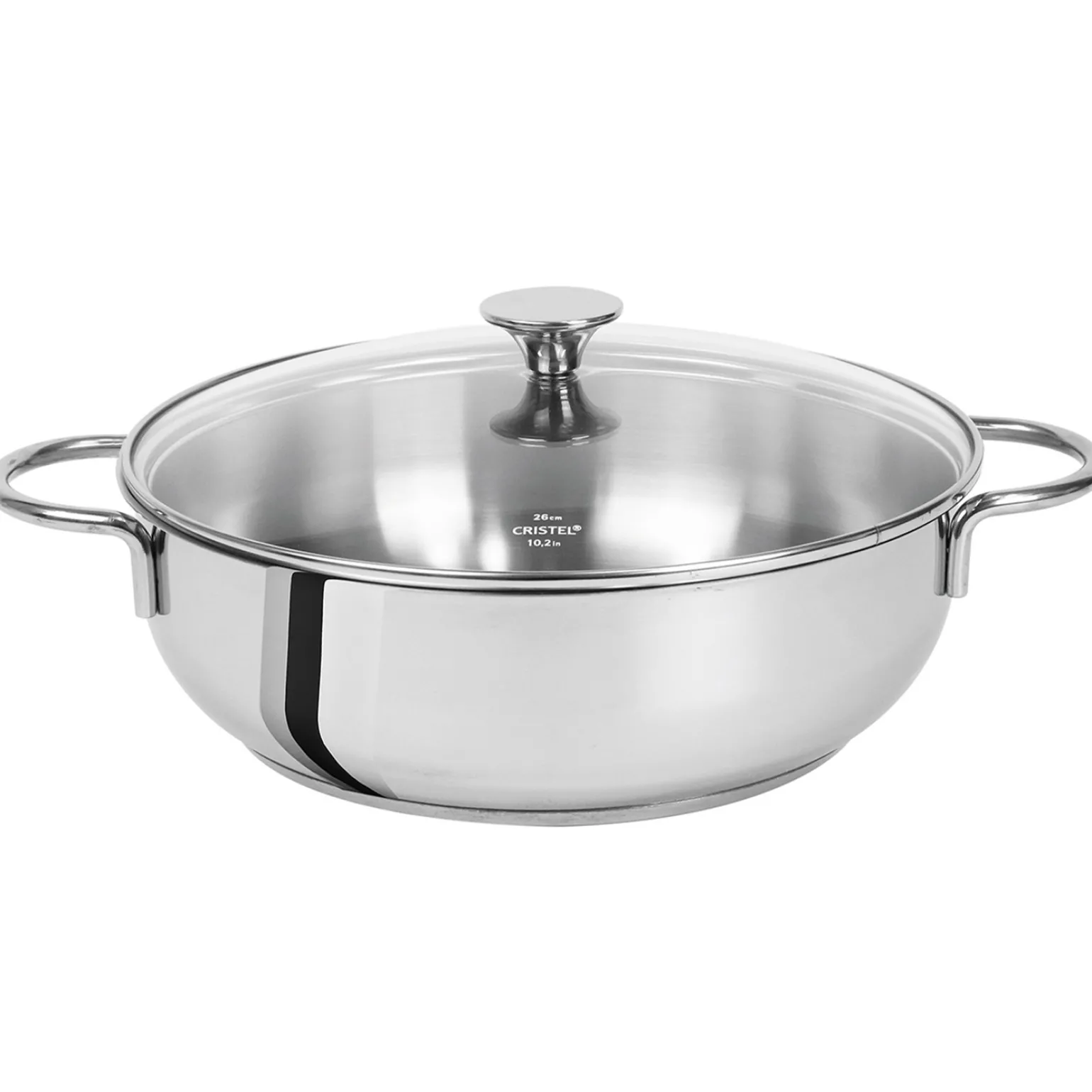 CRISTEL Sauteuse inox anses fixes avec couvercle Best