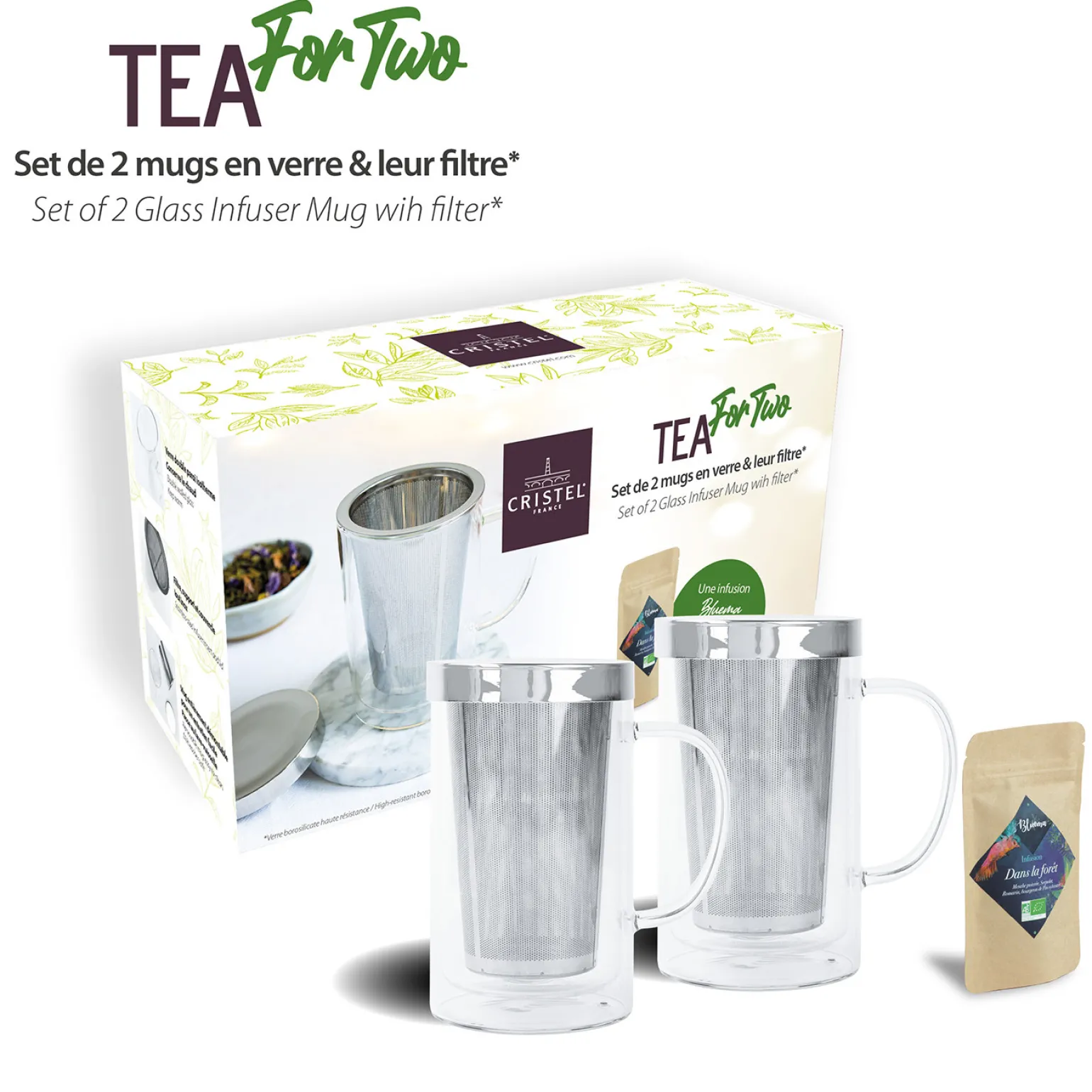 CRISTEL Set cadeau « Tea for Two » Outlet