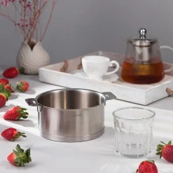 CRISTEL Set de 3 casseroles inox brossé + 1 poignée amovible Zénith Shop