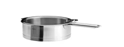 CRISTEL Set sauteuse inox Ø24cm + couvercle et poignée amovible Discount