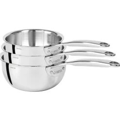 CRISTEL Série de 3 casseroles inox Fashion