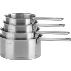 CRISTEL Série de 4 casseroles inox Strate Fixe Fashion