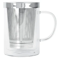 CRISTEL Verbena - mug en verre double paroi avec filtre dévissable Online